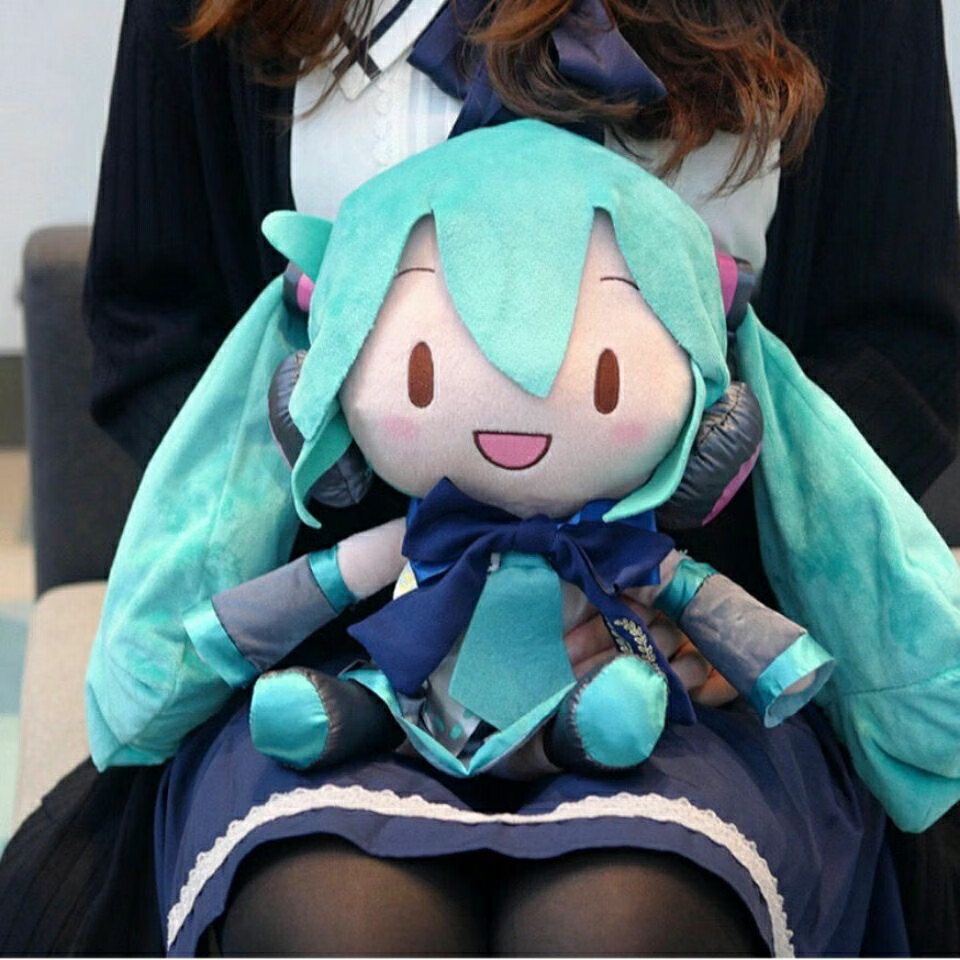 新升级傻fufu初音初音未来公仔娃娃抱枕毛绒玩偶segaprecialityspmiku