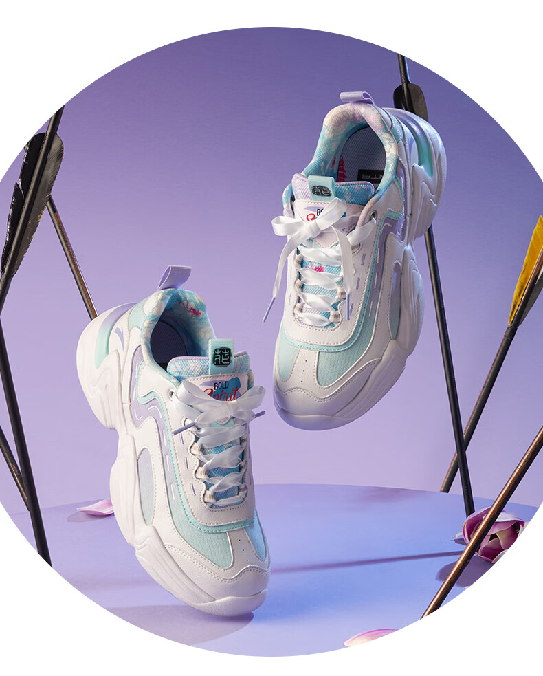 安踏官方旗舰花木兰联名老爹鞋2020春季新款复古休闲鞋女学生运动鞋