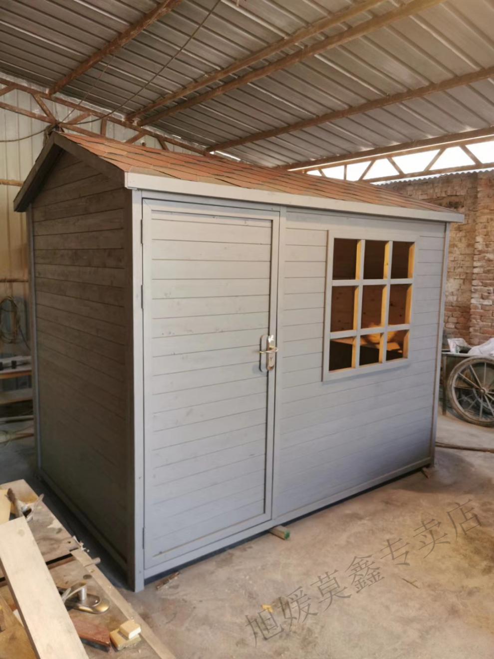 储藏柜收纳柜定制防腐木储藏室小木屋户外售货亭储物柜收纳柜木岗亭木