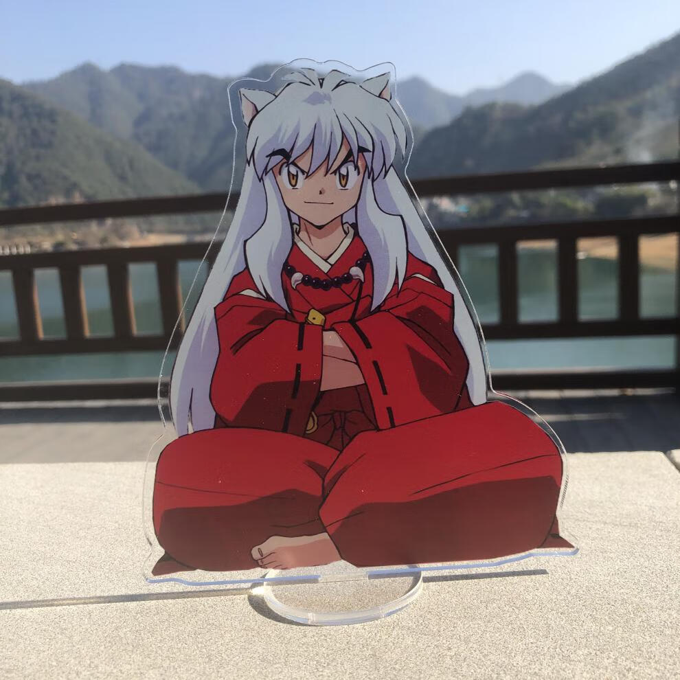 动漫周边桔梗立牌犬夜叉戈薇 杀生丸玲立牌图片定做亚克力摆件 杀生丸