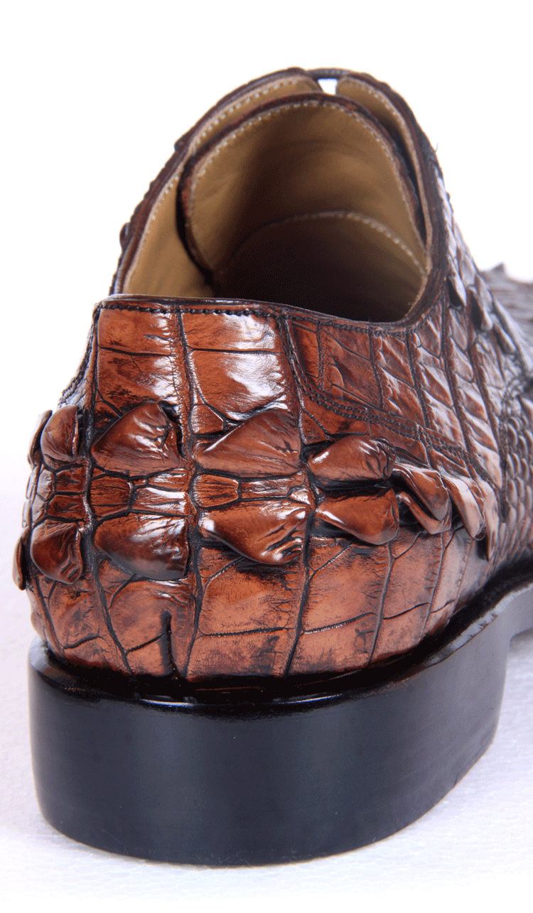 轻奢进口定制进口尼罗鳄鱼皮鞋意大利纯手工男鞋四季款商务正装男鞋