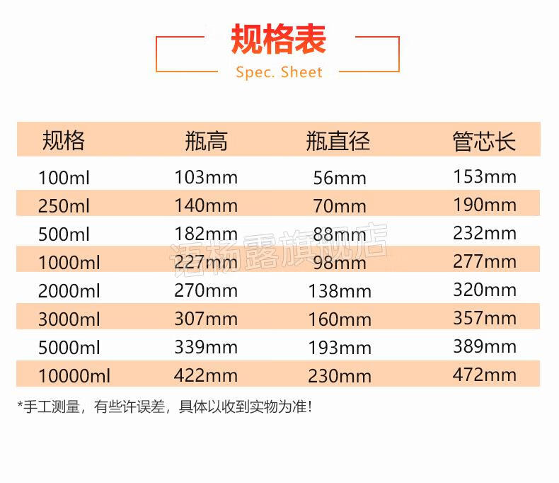 真空缓冲瓶 玻璃缓冲瓶洗气瓶气体洗瓶gl45螺口丝口真空减压抽滤过滤