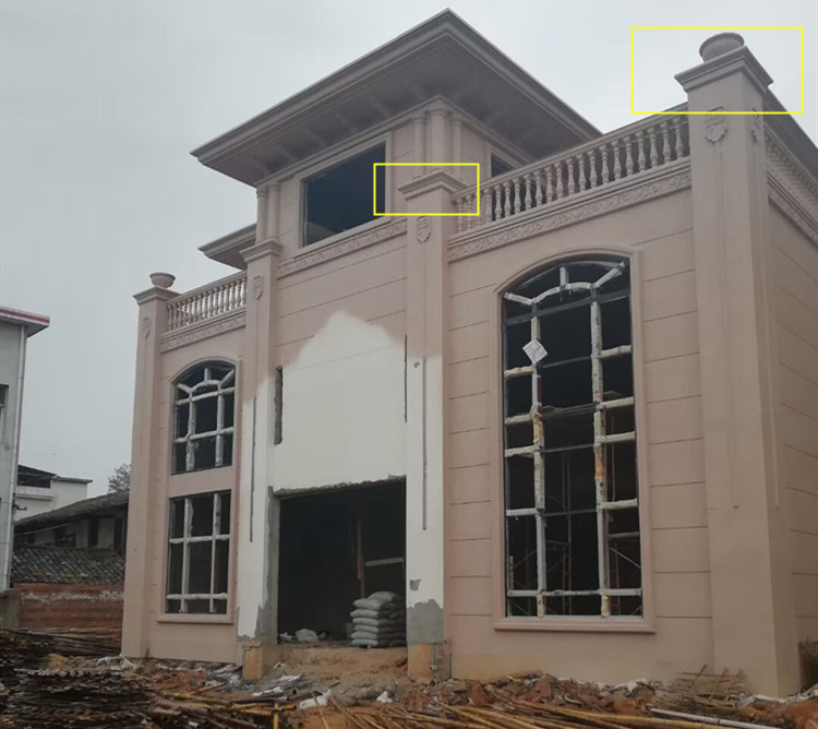 别墅腰线檐线模具水泥罗马柱子模具欧式别墅外墙方形大门柱墩柱帽边线