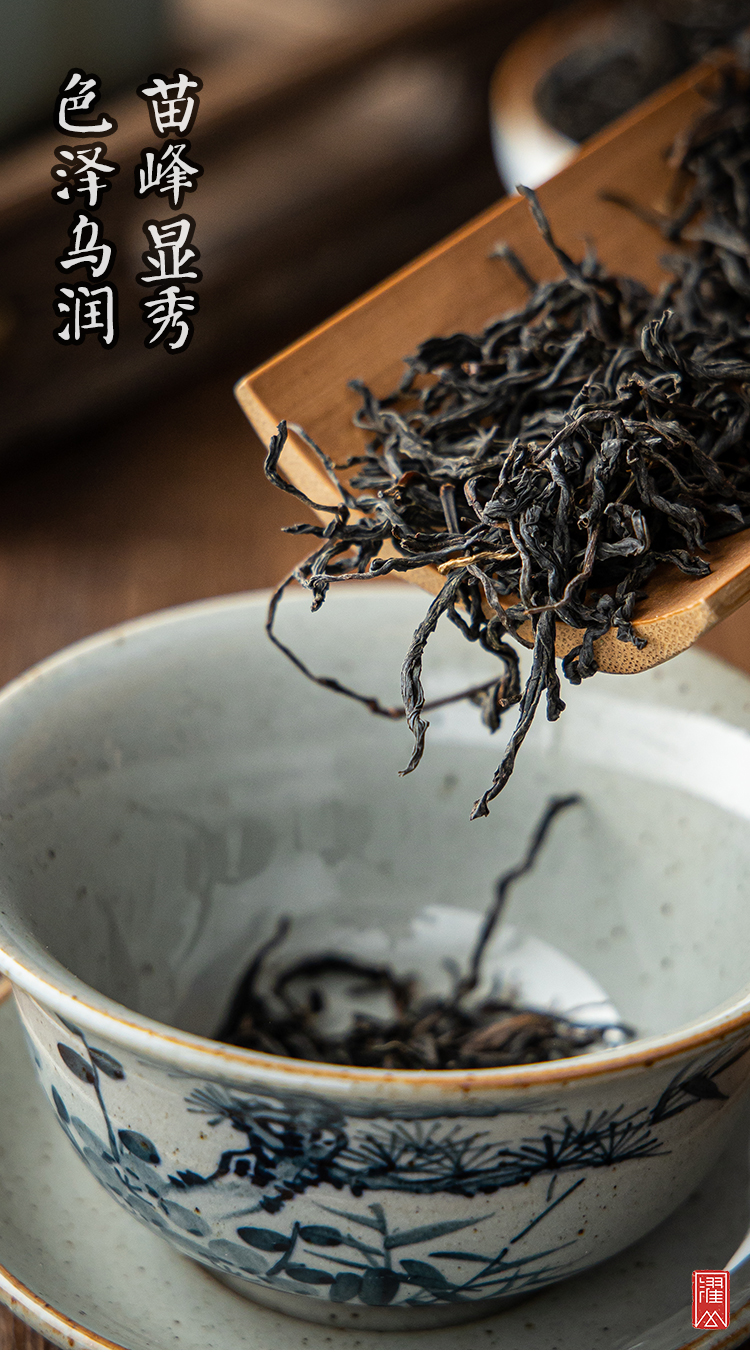 濯山堂沉香野茶正山小种红茶特级手工正宗桐木关野生茶叶散装250g