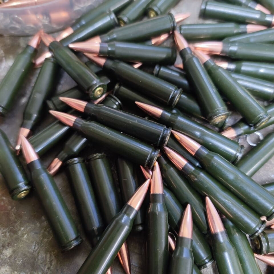 95式钢覆铜弹模项链 影视道具 弹壳工艺品 战狼二道具 95钢覆铜2枚