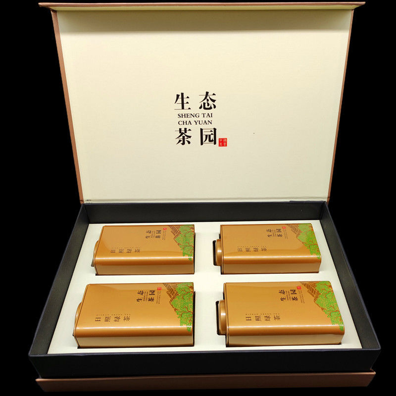 250g半斤山东绿茶日照2021年新茶叶礼盒装包装特级送礼生态茶园礼盒装