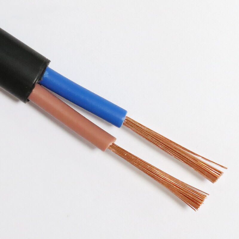 5平方电线扁平电缆电线软线 白皮2x1.5无氧铜50米