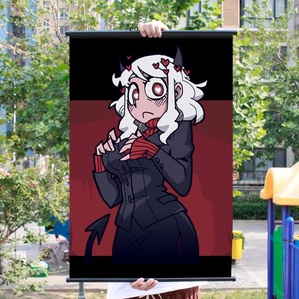 琦莎地狱把妹王海报 地狱把妹王游戏周边海报 helltaker周边布制挂画