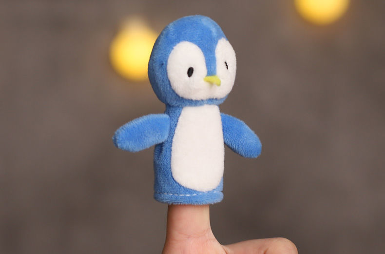 不舍天真猴子狮子青蛙手指指套婴儿宝宝安抚玩偶指偶早教教具毛绒动物