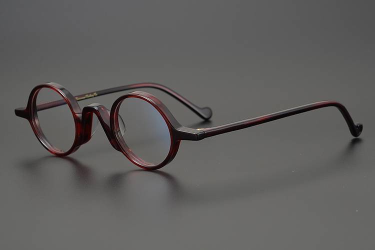 纯手工 日本赛璐珞眼镜框 复古文艺青年全框镜架 超轻小脸高度数 柠檬