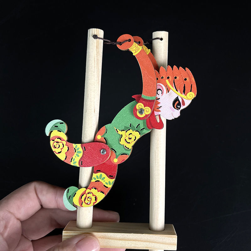 朴珀妮木质皮影玩具 皮影戏道具人物 幼儿园皮影戏表演道具 传统工艺