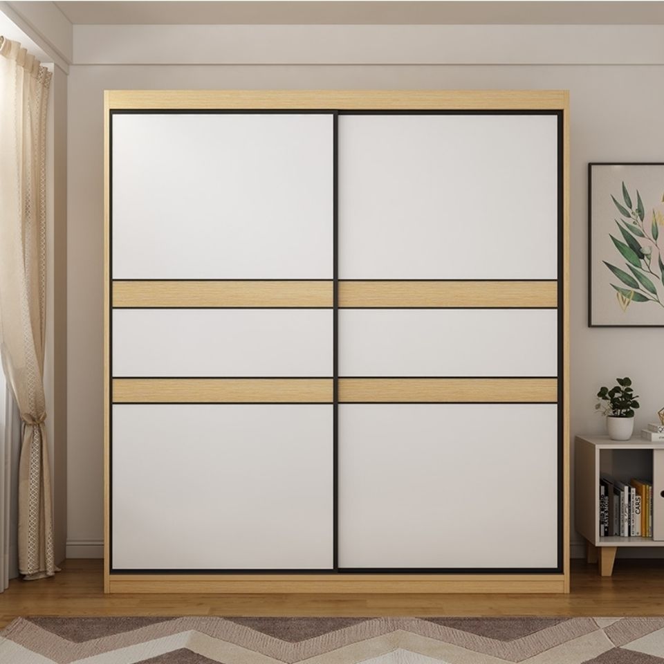 适用定做推拉门衣柜移门滑动门现代简约实木门衣柜门定制