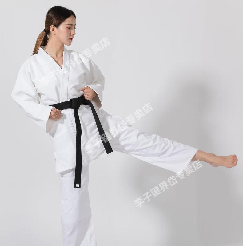 成人儿童合气道服柔道服居和道服合气道服装巴西柔术道服jc857蓝色110