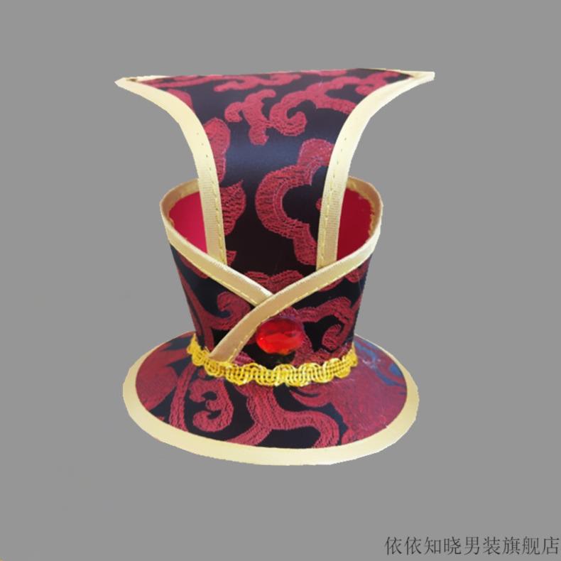 依依知晓古装头饰帽子大臣王爷公子丞相帽三国道具舞台头饰cos帽子冠