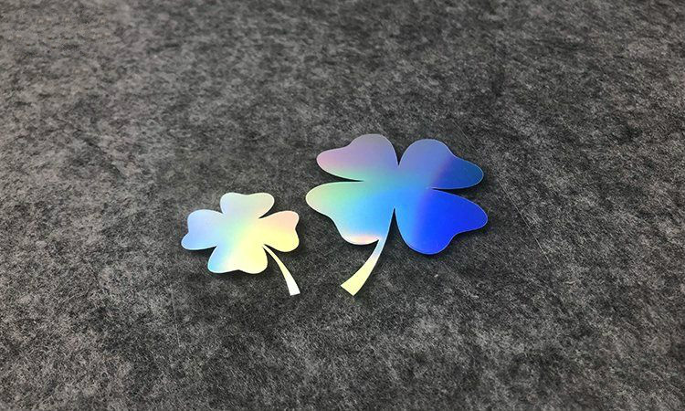 可爱幸运四叶草贴纸小小划痕瑕疵遮挡防水防晒电动车汽车电脑箱包高