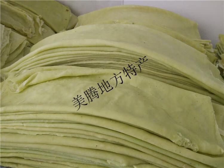 湖北天门特产农家手工现做新鲜豆饼豆丝湿绿豆皮真空包装3斤【图片 价