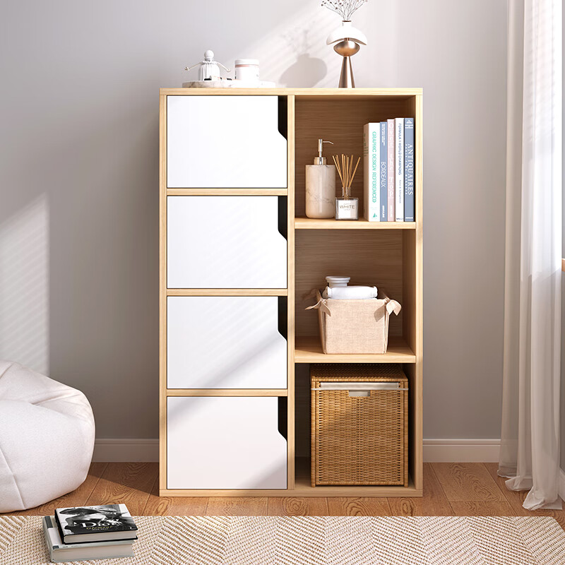 卧室柜子矮柜卧室矮柜阳台飘窗储物柜自由组合矮柜靠墙收纳置物柜落地