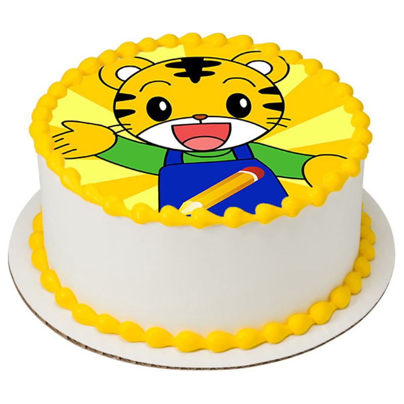 巧虎蛋糕装饰 4-10寸海绵宝宝巧虎可卡通食用蛋糕装饰图案糯米纸威化