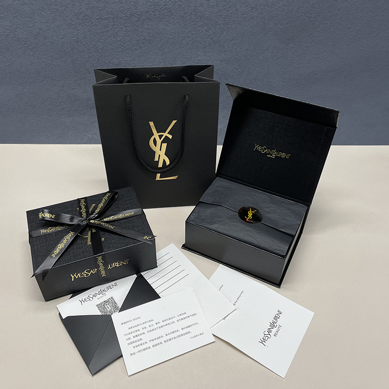 ysl礼盒空盒专柜口红气垫盒子包装盒香水袋子纸袋手袋气垫盒纸袋花束