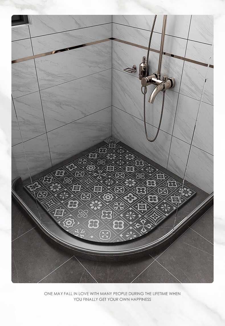 淋浴房脚踏石定制淋浴房地板石卫生间瓷砖地砖浴室防滑脚踏石淋浴间