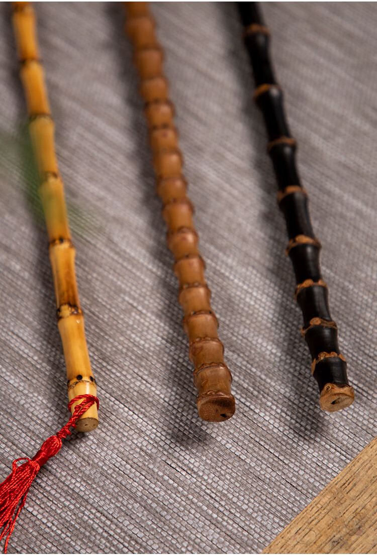 竹鞭教鞭戒尺家用竹根条紫竹鞭把玩手工调直教棒棍实心竹清漆款