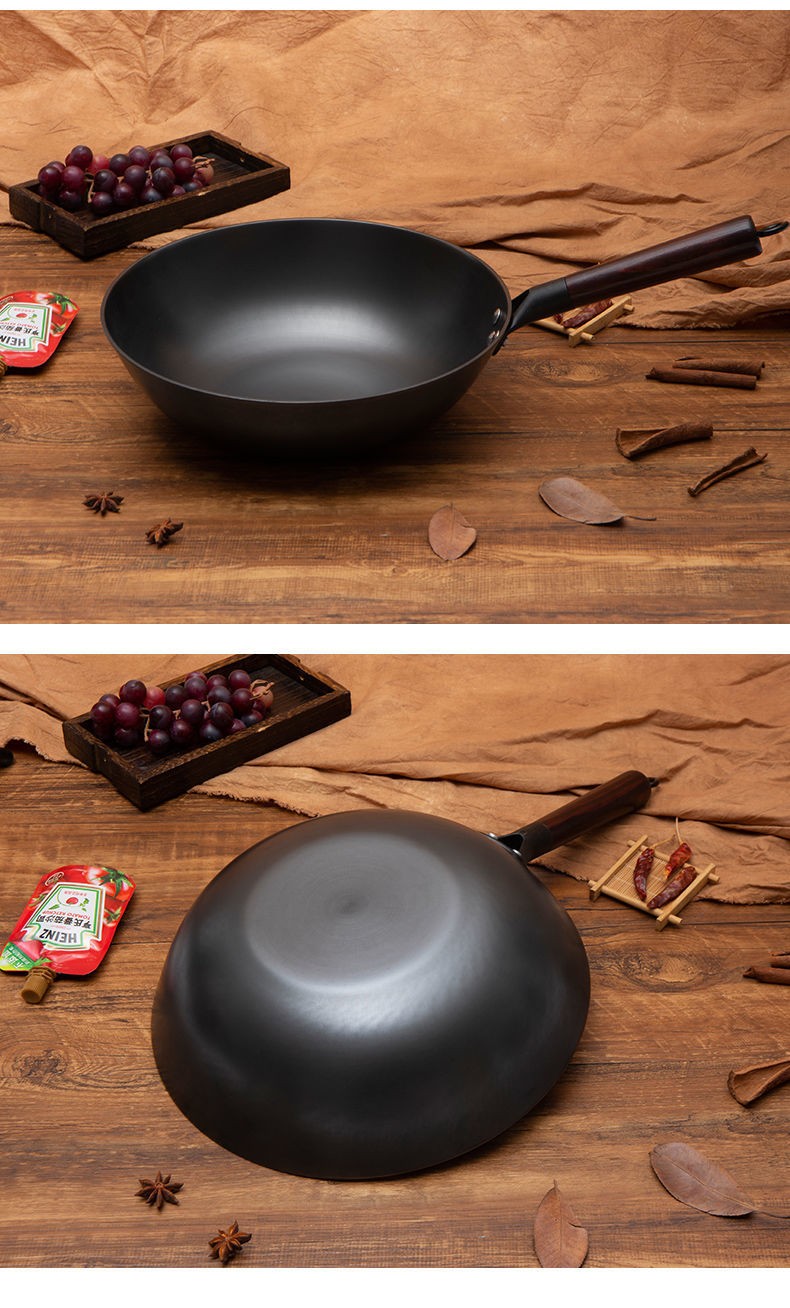 荣事达(royalstar)铸铁锅家用无涂层炒菜锅燃气灶电磁炉通用不易生锈
