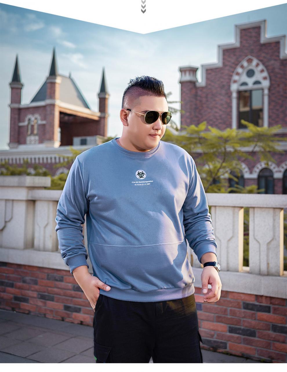 特价恒源祥高端品牌男装大码男装加肥加大胖子卫衣男宽