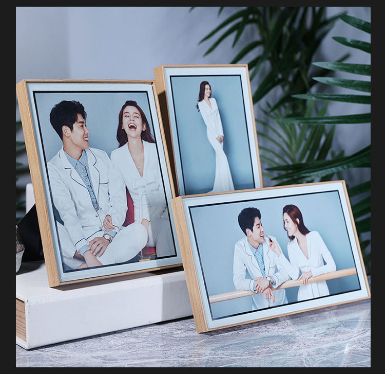婚纱照相片摆件创意相册木质婴儿 套装a/8 10 12寸/ 相框 代洗照片/90
