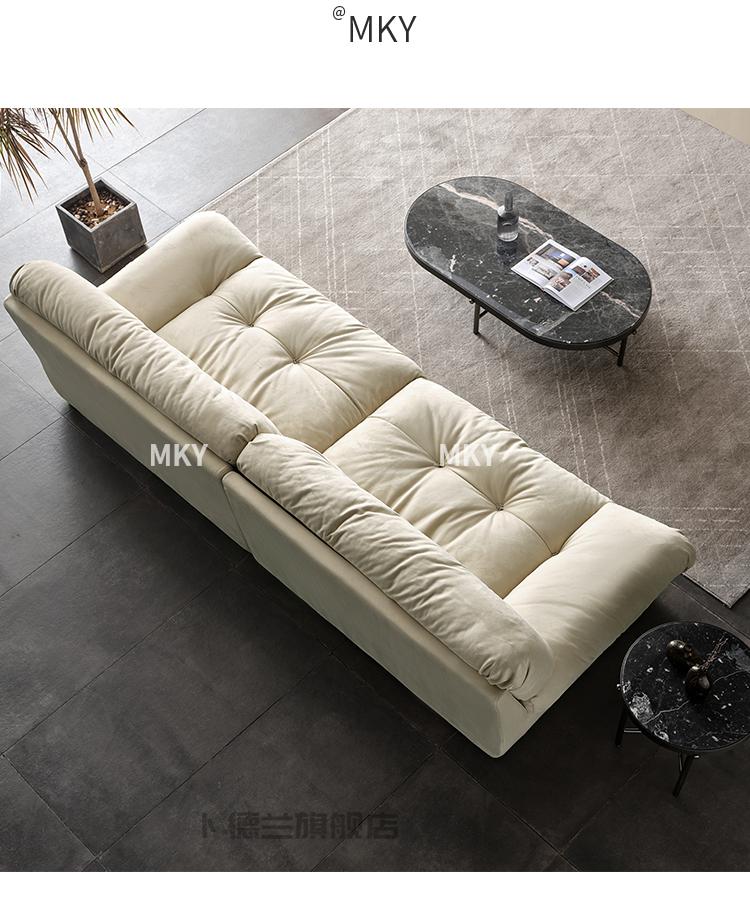 云朵沙发 云朵布艺沙发设计师milano小户型诧寂风 三人位/长260宽112