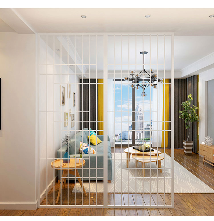 igiftfire意式铁艺屏风卧室l型隔断墙房间帘装饰玄关服装店美容店餐厅