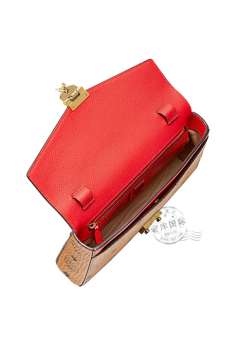 mcm 女包链条单肩斜挎信封包中号 棕/红色 myz8ame22 ru01【图片 价格