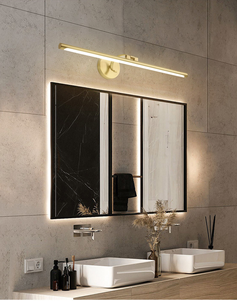 opudg全铜镜前灯镜柜专用北欧led洗手间灯具美式浴室灯化妆灯lb3053s