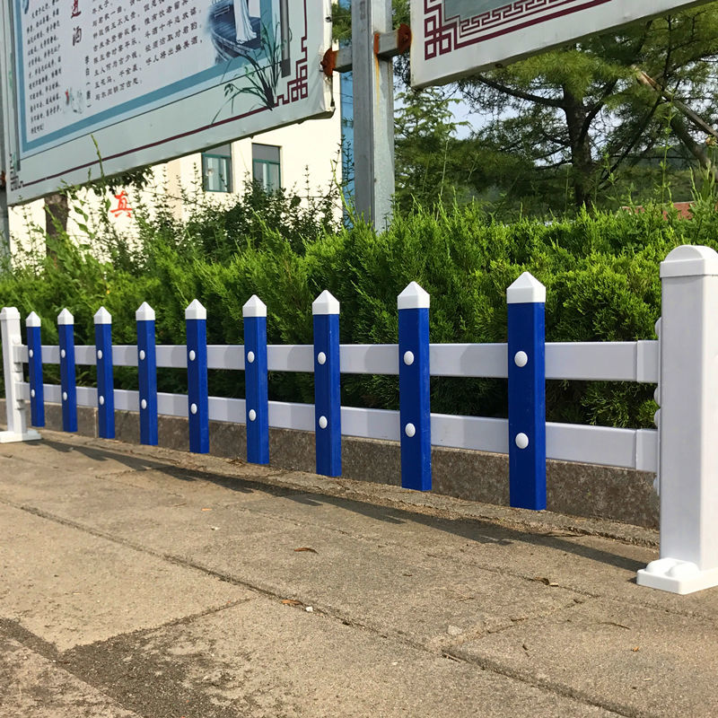 pvc草坪护栏围栏栅栏室外塑料花坛花园栏杆花圃绿化带塑钢隔离栏白色