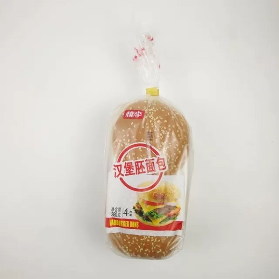 【预售】桃李汉堡胚面包营养早餐面包【4枚装 】280克自制便当圆形