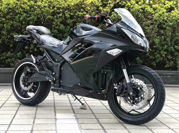 定制川崎款式小忍者款式电动摩托车跑车72v电瓶车成人大型趴赛地平线s