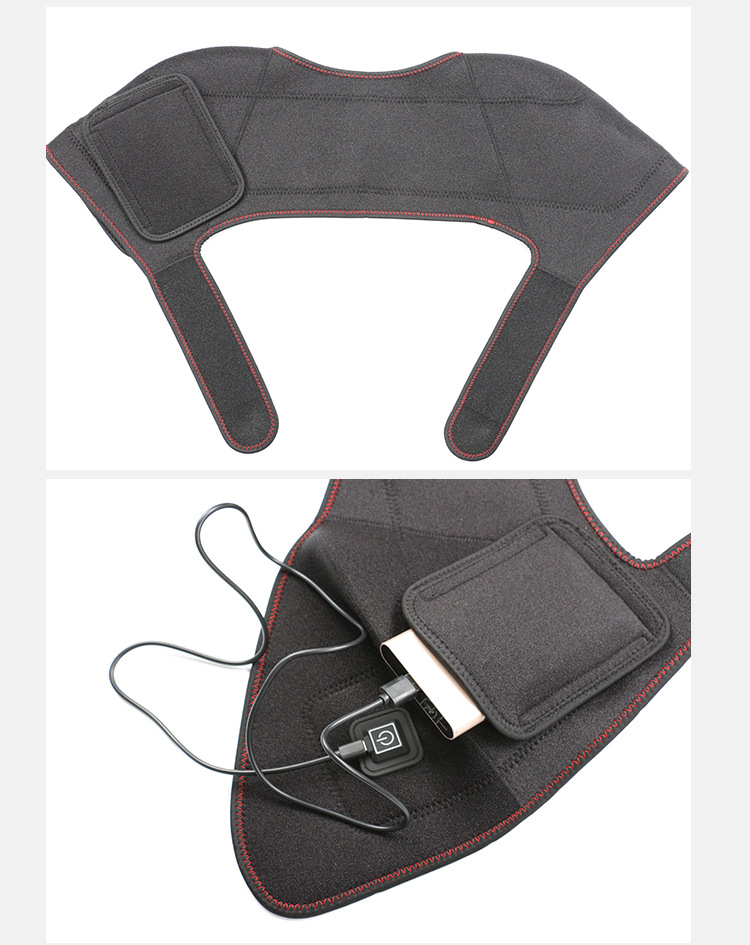 康吉仕电热护肩石墨烯5v电加热片保暖肩颈热敷坎肩马甲网兜肩周用充电