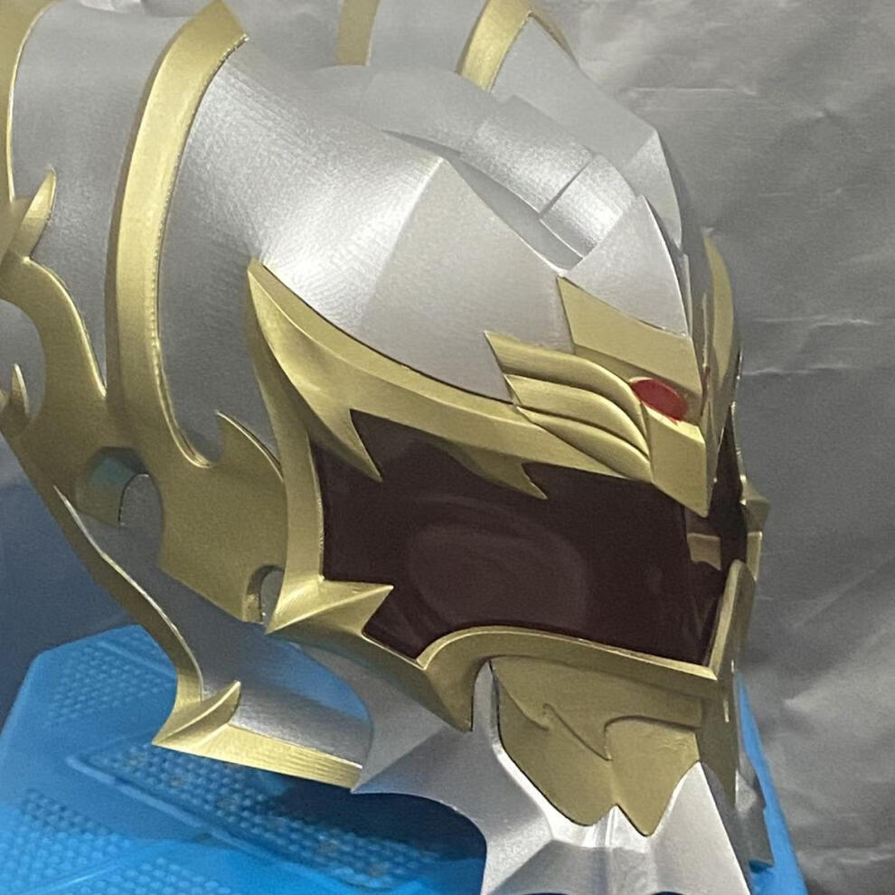 帝皇铠甲皮套铠甲炎龙勇士帝皇侠铠甲勇士1:1可穿戴头盔3d打印 1/1