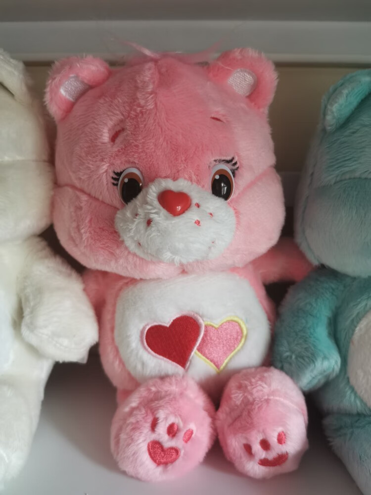 care bears爱心熊玩偶carebears爱心小熊熊尾单毛绒玩偶摆件 蓝色 20