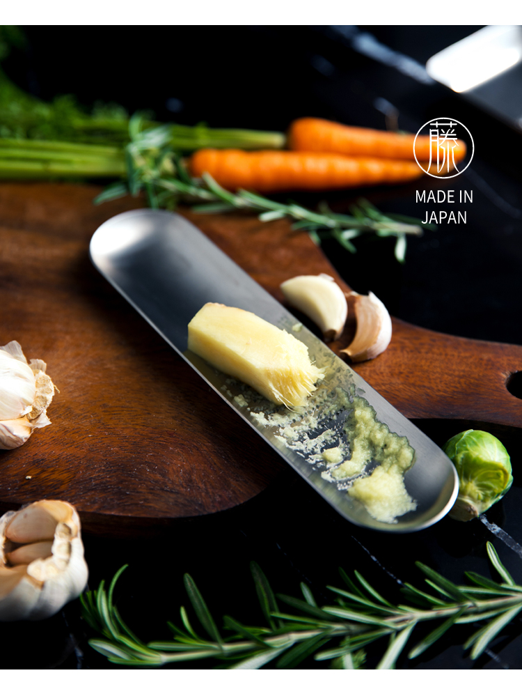 山葵研磨器日本吉川188不锈钢磨姜器磨蒜泥神器山葵研磨器研磨板手动
