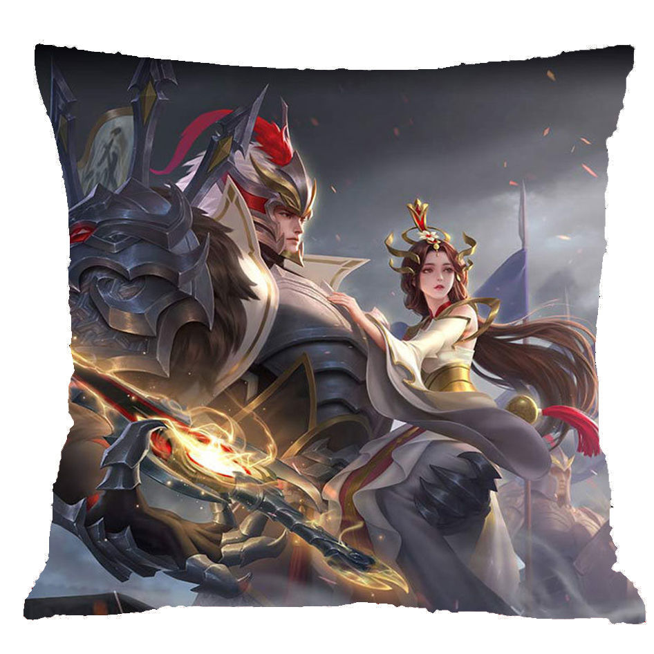 花仟陌王者荣耀抱枕李白诸葛亮英雄游戏周边貂蝉大圣卡通动漫靠垫枕头