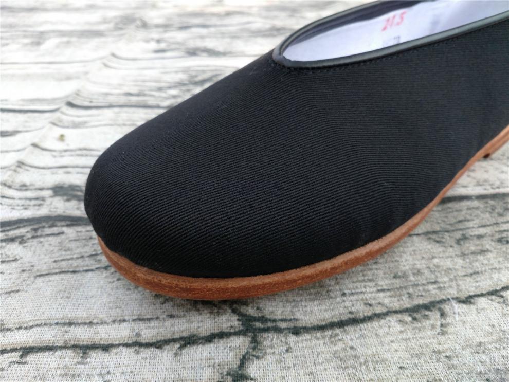 老头鞋老北京手工牛皮底父亲节圆口老头礼服呢春夏布鞋男传统中式透气