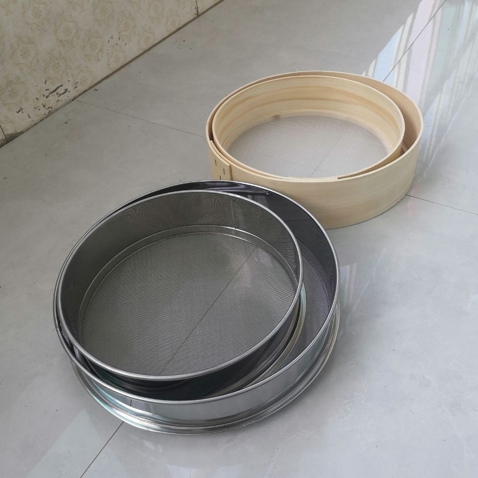 木筛子圆箩面筛子柳木手工筛网烘焙工具60目 27厘米面粉筛子【图片