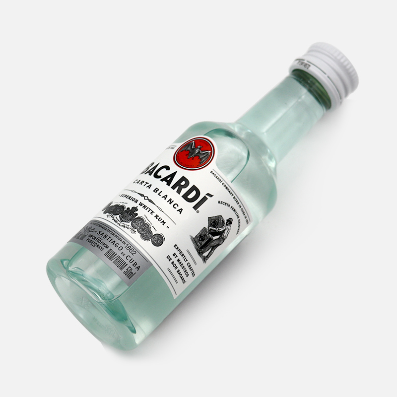 朗姆酒小瓶百加得白朗姆酒50ml莫吉托mojito基酒冰淇淋龙舌兰家用烘焙
