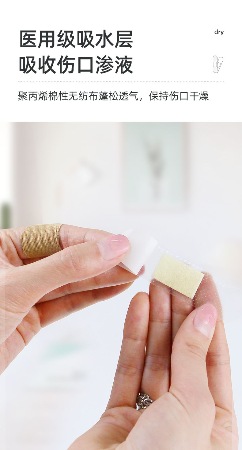 创可贴伤口贴透明医用创口贴止血贴少女100/【图片 价格 品牌 报价】