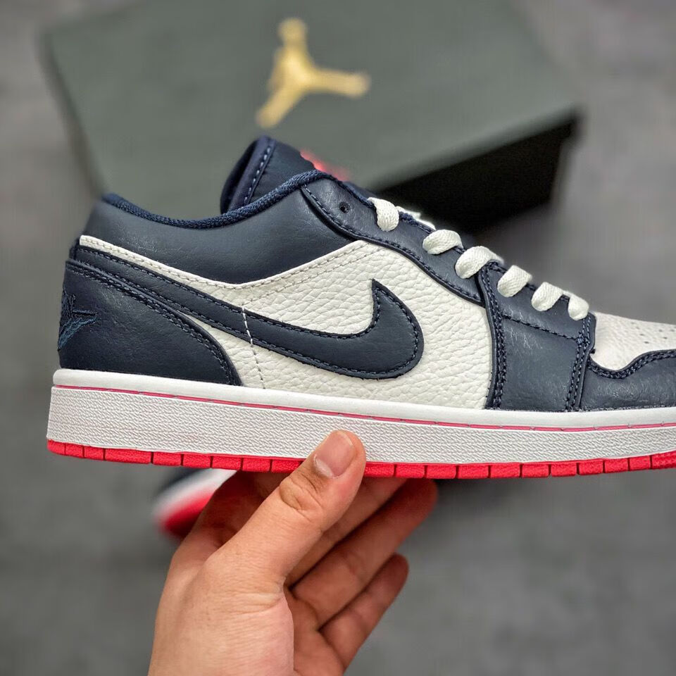 【官方旗舰减漏】纯原aj1 low白蓝 午夜蓝低帮板鞋休闲鞋 午夜蓝 45