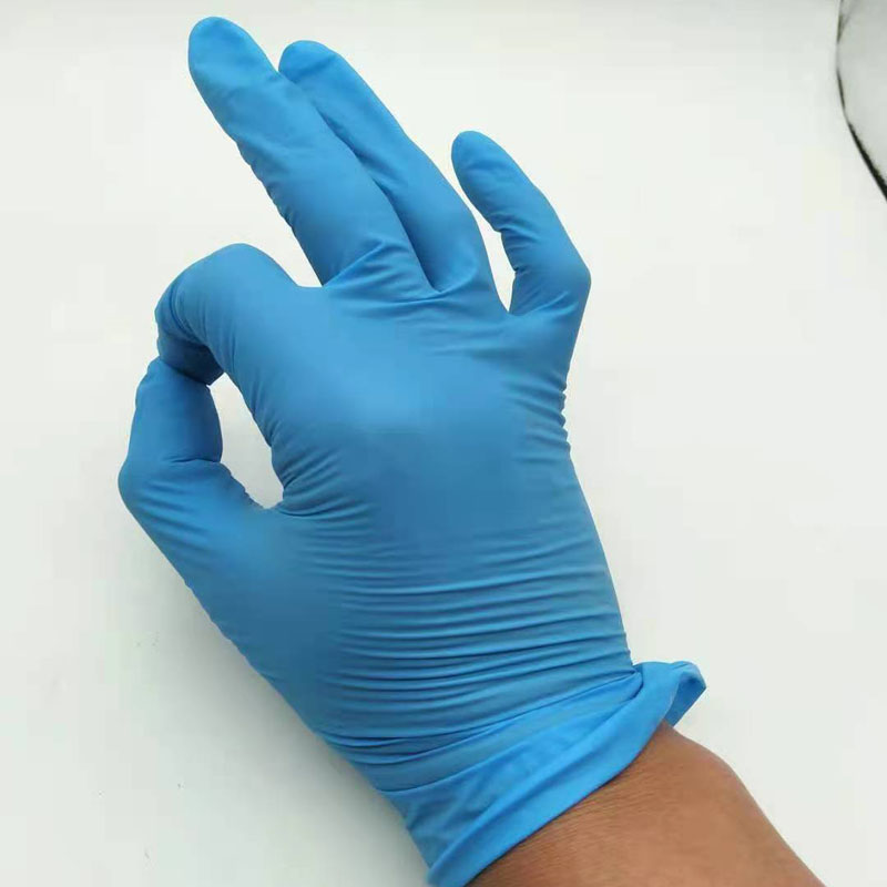 玉手一次性医用丁腈检查手套麻面加厚无粉防护纯丁腈牙科100只s小号1