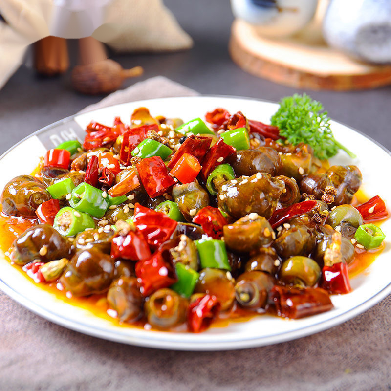 上海可发红太子多规格湖北潜江香辣田螺鲜香辣螺丝肉加热即食剪尾麻辣