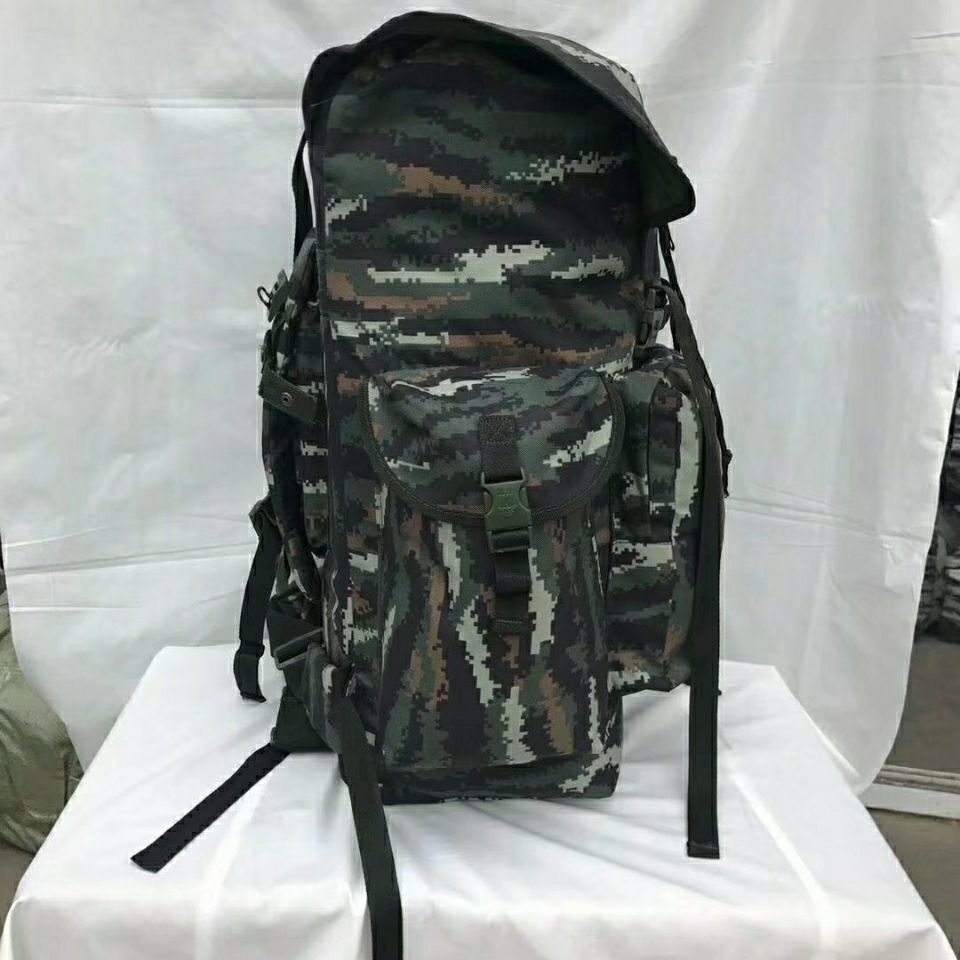 迷彩包登山虎斑背囊75升户外登山武背囊防水背包迷彩背囊双肩背包野外