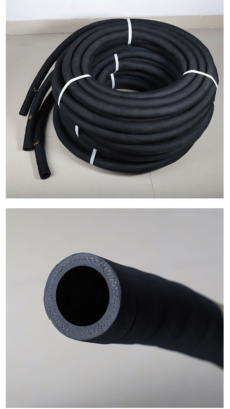 夹布橡胶管水管软管耐热耐油水泵4分6分1寸25mm高压空气管套内径51mm3