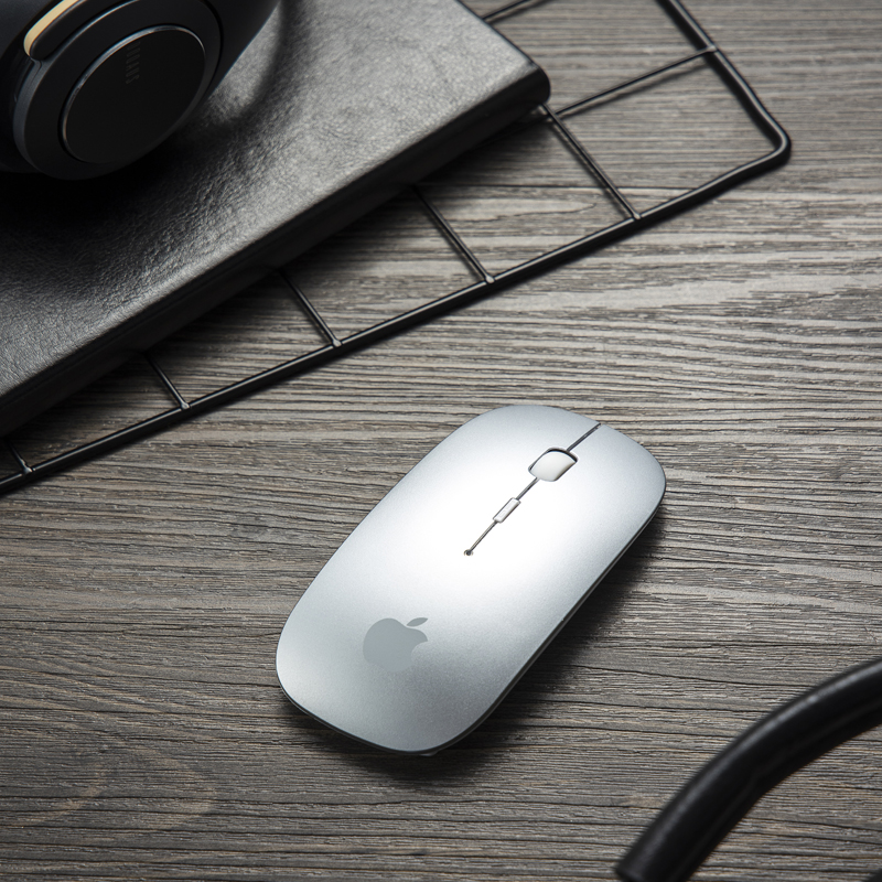 品魅官方京品苹果通用新无线蓝牙鼠标可充电静音macbookproair笔记本